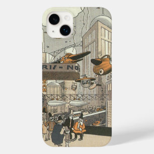 Coque Pour iPhone 14 Plus Science-fiction vintage Urban Paris, Steam Punk