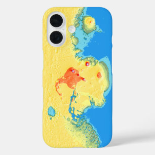 Coque Pour iPhone 16 Science Noir Rouge Mars Terraformateur Art