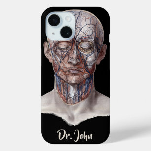 Coque Pour iPhone 15 Science vintage de l'anatomie humaine, nez de gorg