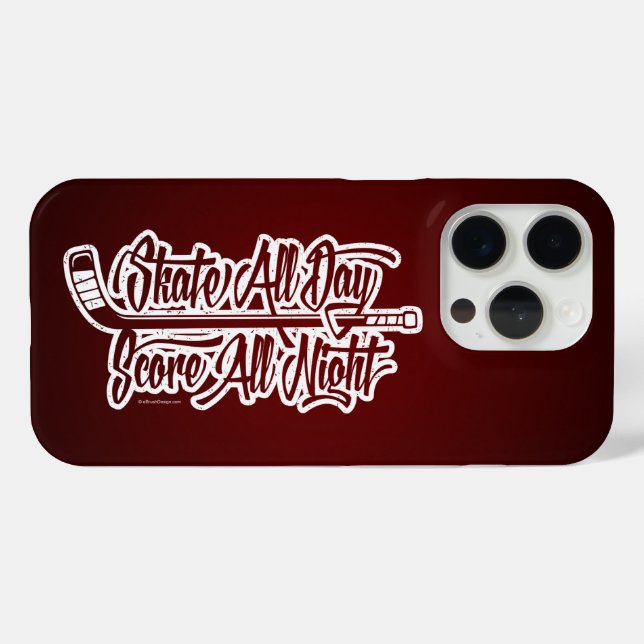 Coques Case-Mate iPhone Score toute la nuit (Hockey) (Verso (horizontal))