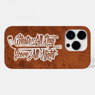 Coque Pour iPhone 14 Pro Score toute la nuit (Hockey)