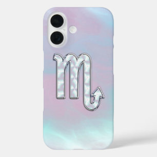Coques iPhone 16 Scorpio Connexion à la Mère de style perle