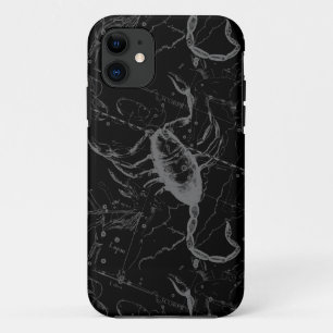 Coques Pour iPhone Scorpio Constellation Hevelius vers 1690 sur Noir