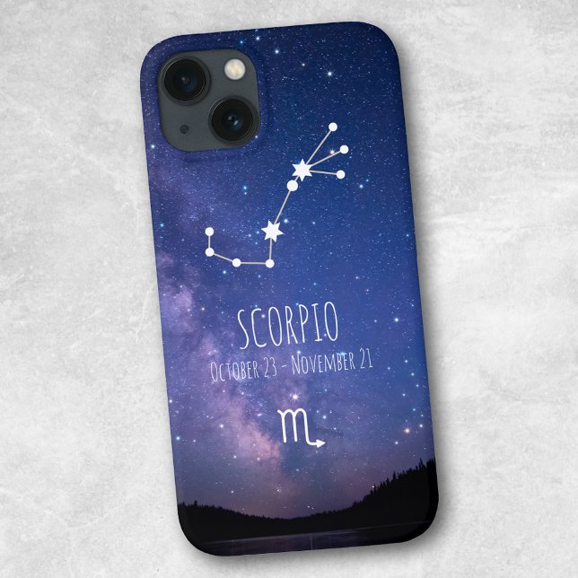 Coques Case-Mate iPhone Scorpio | Constellation Zodiaque personnalisée (Créateur téléchargé)