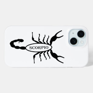 Coque Pour iPhone 15 Scorpio noir Scorpion étoile