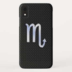 Case-Mate iPhone Case Scorpio Zodiac Chrome Comme Symbole Serpent Noir D