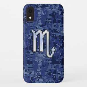 Etui iPhone Case-Mate Scorpio Zodiac Symbole de Navy Blue Camo