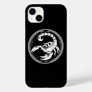 Coque Pour iPhone 14 Plus Scorpion Blanc Astrologie Signe du zodiaque Scorpi