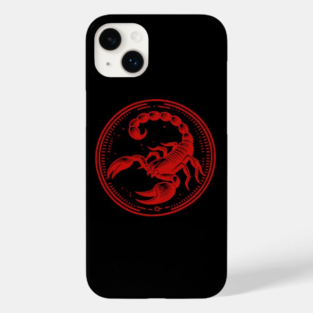 Coques Case-Mate iPhone Scorpion Rouge Astrologie Signe du zodiaque Scorpi (Verso)
