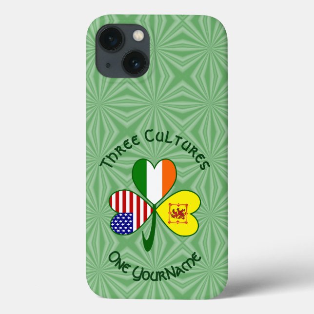 Coques Case-Mate iPhone Scot Lion Irish USA Shamrock Personnalisé (Verso)