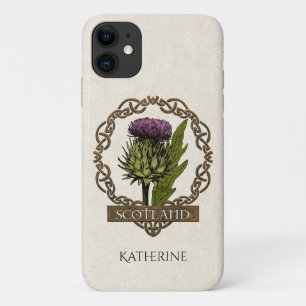 Case-Mate iPhone Case Scotland Scottish Thistle Celtic Knots Name