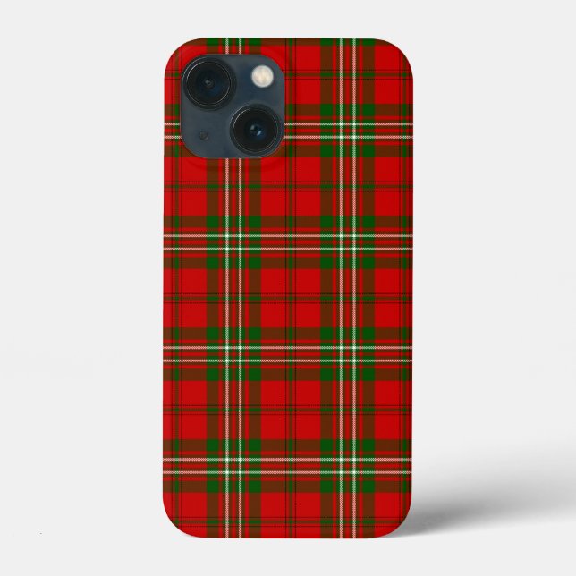 Coques Case-Mate iPhone Scott tartan rouge vert plaid (Verso)