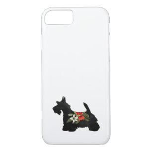 Case-Mate iPhone Case Scottie Chien race Boho Floral Silhouette