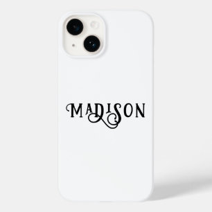 Coque Pour iPhone 14 Script de calligraphie simple et moderne