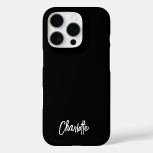 Coques iPhone 16 Pro Script Lettré à la main moderne personnalisé