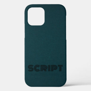 Case-Mate iPhone Case Script Monogramme foncé élégant
