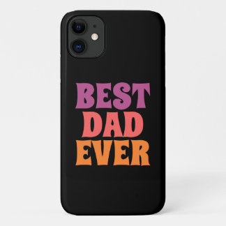 Case-Mate iPhone Case script noir et violet rétro meilleur papa ever