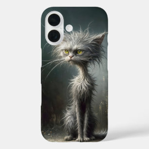 Coque Pour iPhone 16 Scruffy City Street Cat