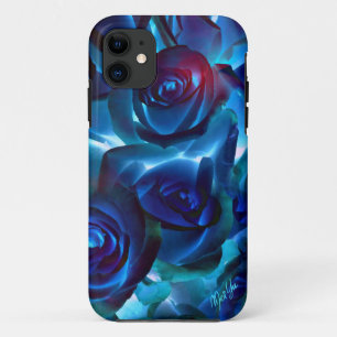 Coques Pour iPhone Se de minuit élégant d'iPhone de roses + 5/5S