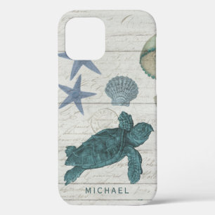Case-Mate iPhone Case Sea Turtle Beach Shore Rustique Vintage Driftwood