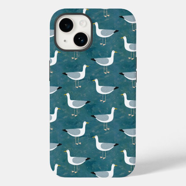 Coques Case-Mate iPhone Seagull Turquoise (Verso)