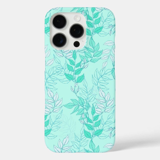 Coques Case-Mate iPhone Seamless pattern featuring interconnected leafy br (Verso)