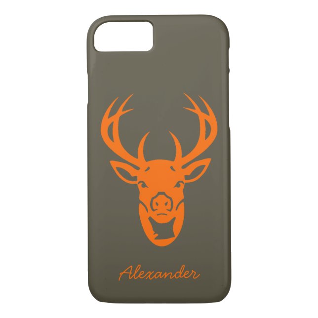 Coques Case-Mate iPhone Sécurité Personnalisée Trophée Orange Chasse Aux C (Dos)