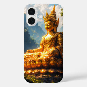 Coque Pour iPhone 16 Seigneur Bouddha de la Terre d'Or