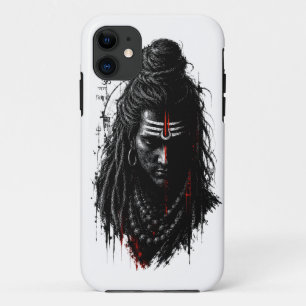 Case-Mate iPhone Case Seigneur Shiva Mahakal Grunge Foncé Art Splash Pui