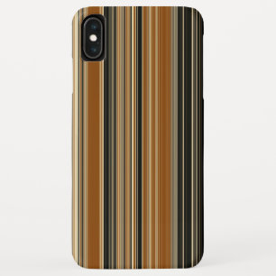 Case-Mate iPhone Case Selle Brown et Motif à rayures noires