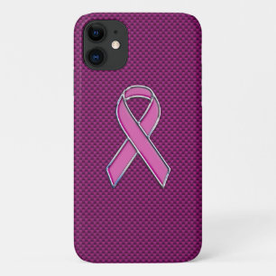 Coque Case-Mate Pour iPhone Sensibilisation au ruban rose Fibres de carbone