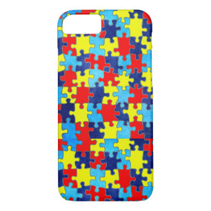 Coque iPhone 7 sensibilisation sur l'autisme-Puzzle par Shirley T