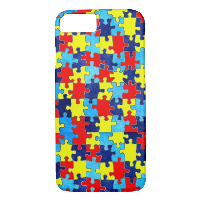 Coques Case-Mate iPhone Sensibilisation sur l'autisme-Puzzle par Shirley T (Dos)