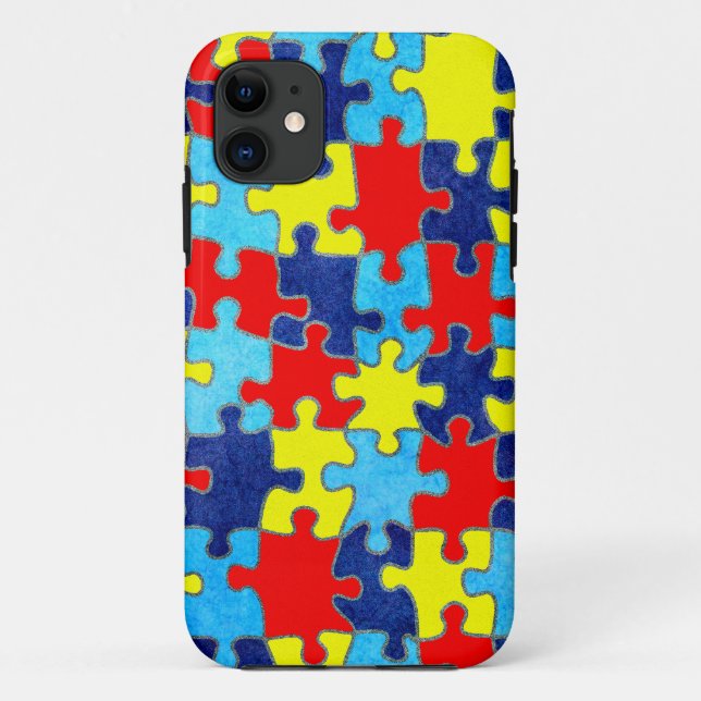 Coques Case-Mate iPhone Sensibilisation sur l'autisme-Puzzle par Shirley T (Dos)