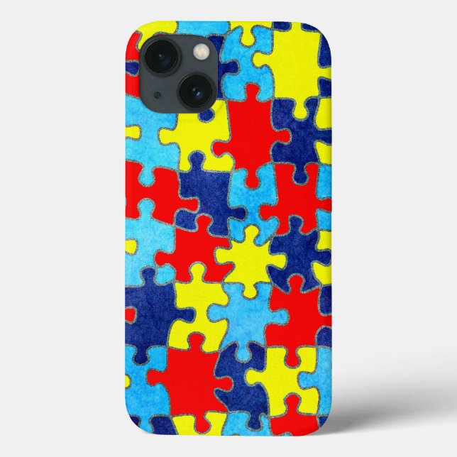 Coques Case-Mate iPhone Sensibilisation sur l'autisme-Puzzle par Shirley T (Verso)