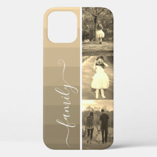 Case-Mate iPhone Case Sepia Filtre Photo Collage Famille Photos Modèle