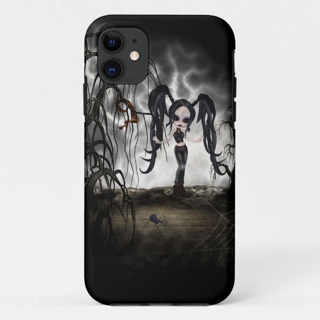 Coques Case-Mate iPhone Sepia Goth Girl Vignette (Dos)