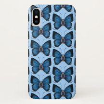 Septembre Sapphire Blue Butterfly Motif Design