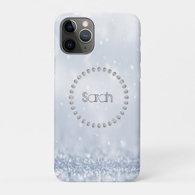 Coques Case-Mate iPhone Séquins Bleus Cool magnifiques (Dos)