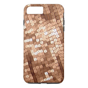 Coques Pour iPhone Séquins brillants en cuivre brillant