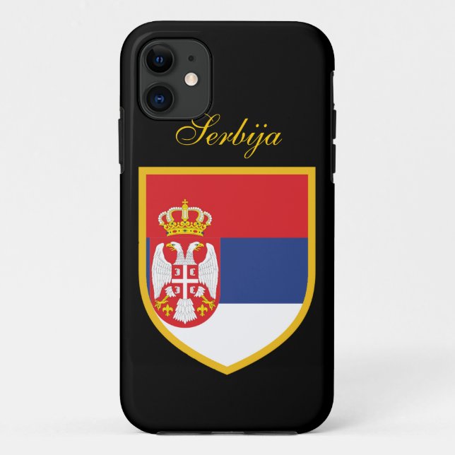 Coques Case-Mate iPhone Serbien-Flagge (Dos)