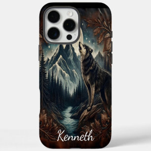 Coques iPhone 16 Pro Max Serenade au clair de lune de Wolf