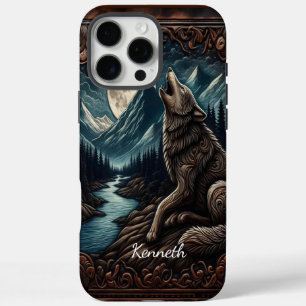 Coques iPhone 16 Pro Max Serenade au clair de lune de Wolf