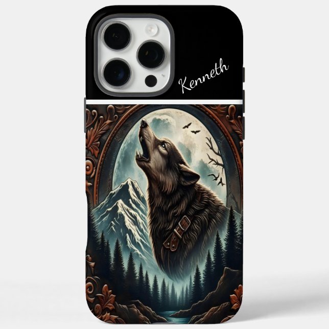 Coques Case-Mate iPhone Serenade au clair de lune de Wolf (Verso)