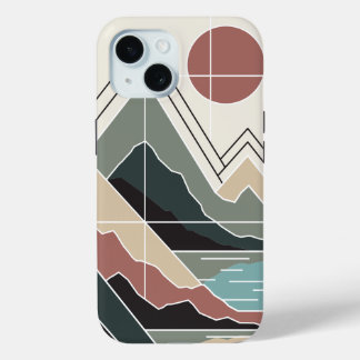 Coque Pour iPhone 15 Serene Peaks