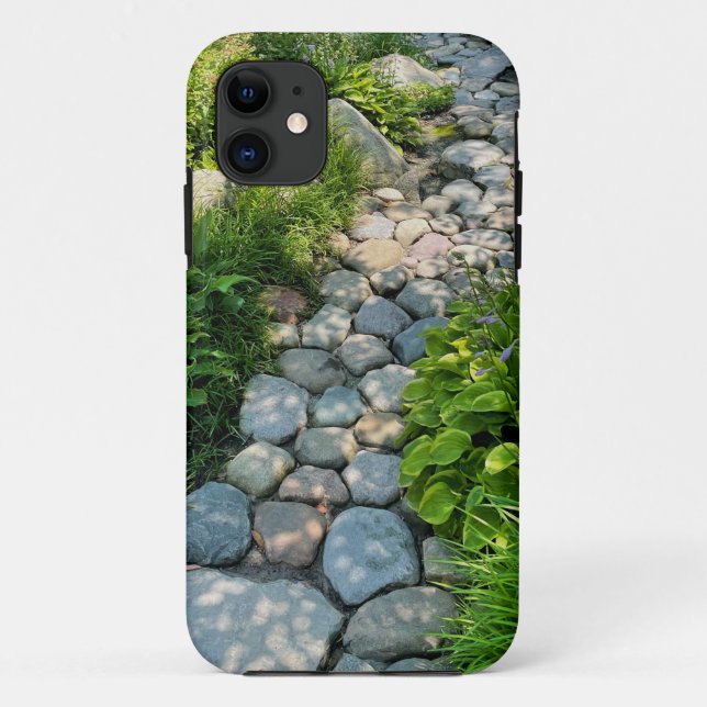 Coques Case-Mate iPhone Sérénissime forêt photo soleil chemin en pierre (Dos)