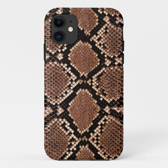Coques Case-Mate iPhone Serpent à sonnette Peau Cuir Faux (Dos)