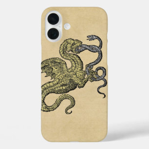 iPhone 16 Plus Case Serpent de combat du dragon