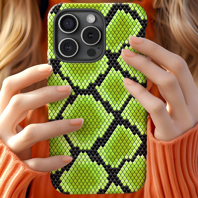 Coques Case-Mate iPhone Serpent serpent serpent noir vert serpent (Créateur téléchargé)
