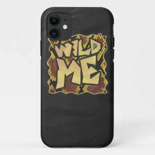 Coque Case-Mate Pour iPhone Serpent Wild Me Brown et imprimé or
